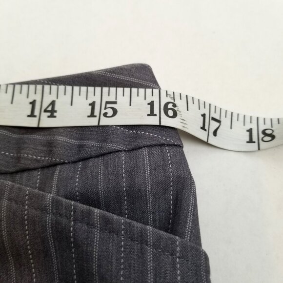 Worthington Modern Fit Pinstripe Trousers Size 8 Gray White Office Professional - Picture 6 of 7